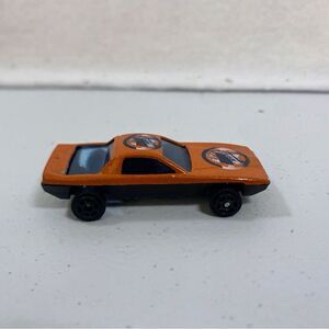 Vintage Orange Metal Toy Car - by SOMA INTL LTD - 2 5/8" Long Metal Die-Cast 70s